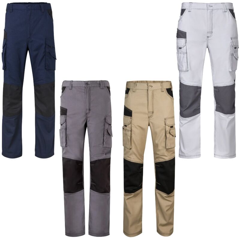 foto del prodotto pantaloni da lavoro velilla 103011b canvas bicolore m sabbia