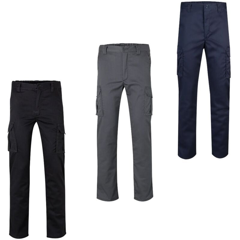 foto del prodotto pantaloni da lavoro velilla 103015s stretch foderati blu