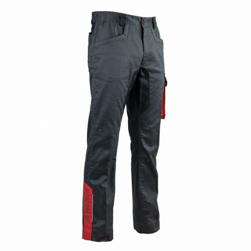 foto del prodotto pantaloni elasticizzati facom steps nero grigio rosso taglia 38 fxww1010e 38