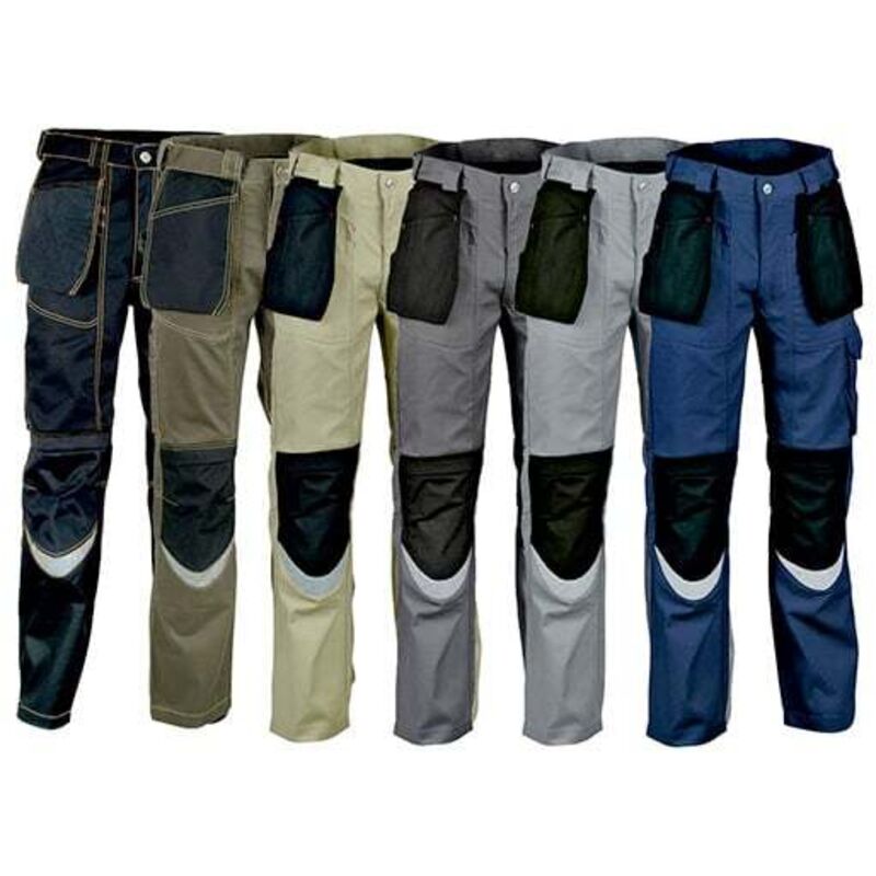 foto del prodotto pantaloni estivi da lavoro cofra carpenter multitasca 44 eu grigio
