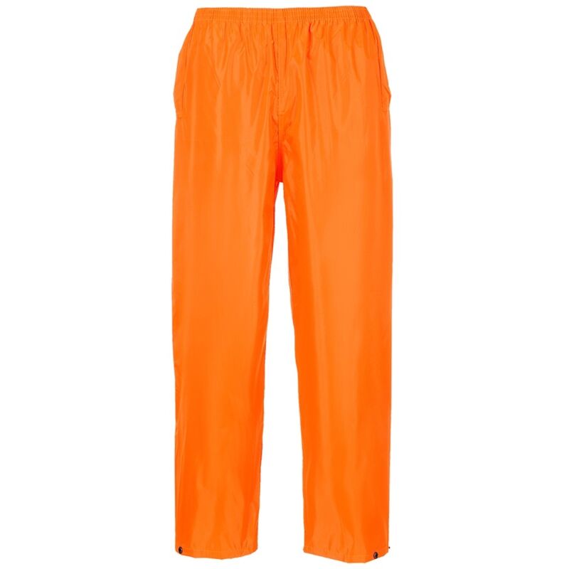 foto del prodotto pantaloni impermeabili con elastico in vita arancio l