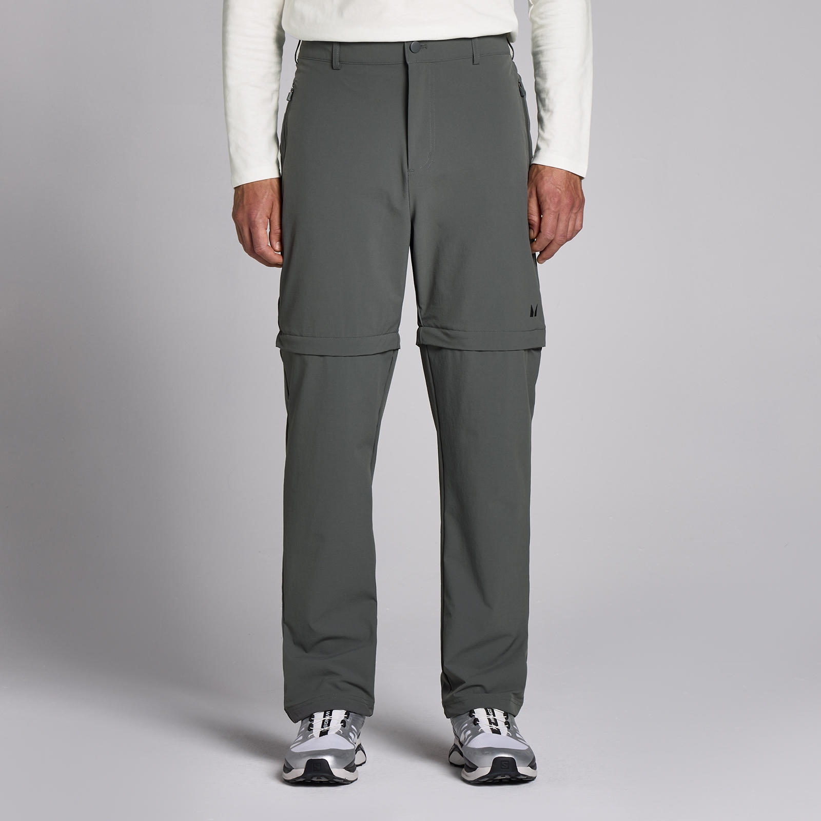 foto del prodotto pantaloni pantaloncini da trekking lifestyle 2 in 1 mp da uomo grigio scuro s
