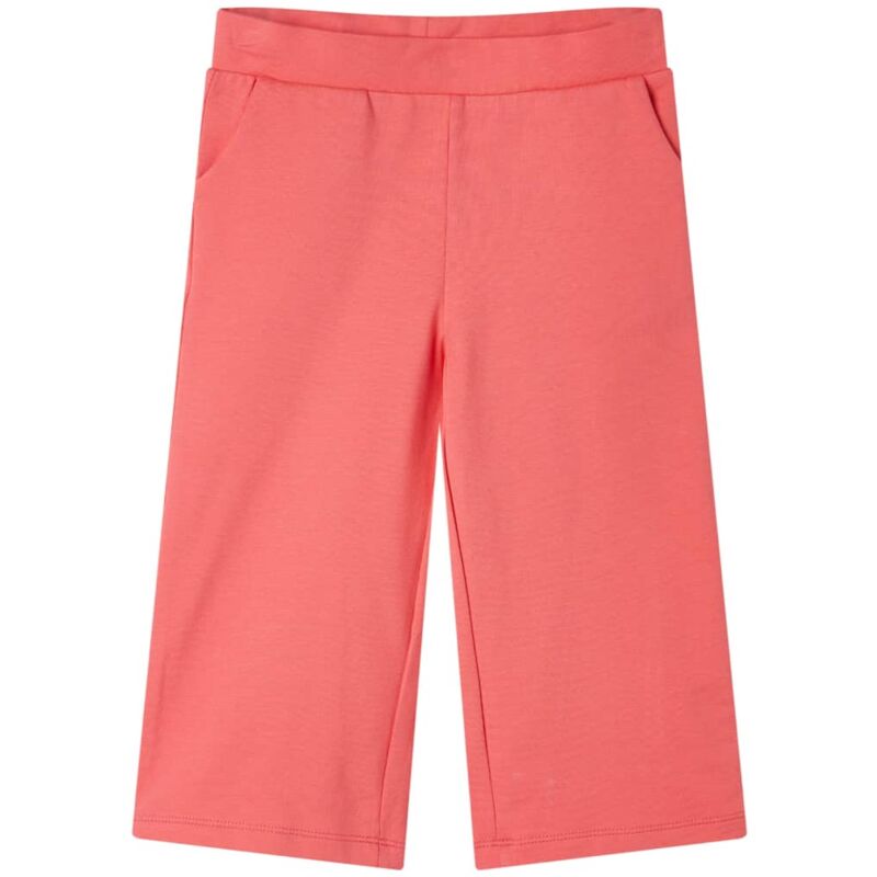 foto del prodotto pantaloni per bambini a gamba larga corallo 128