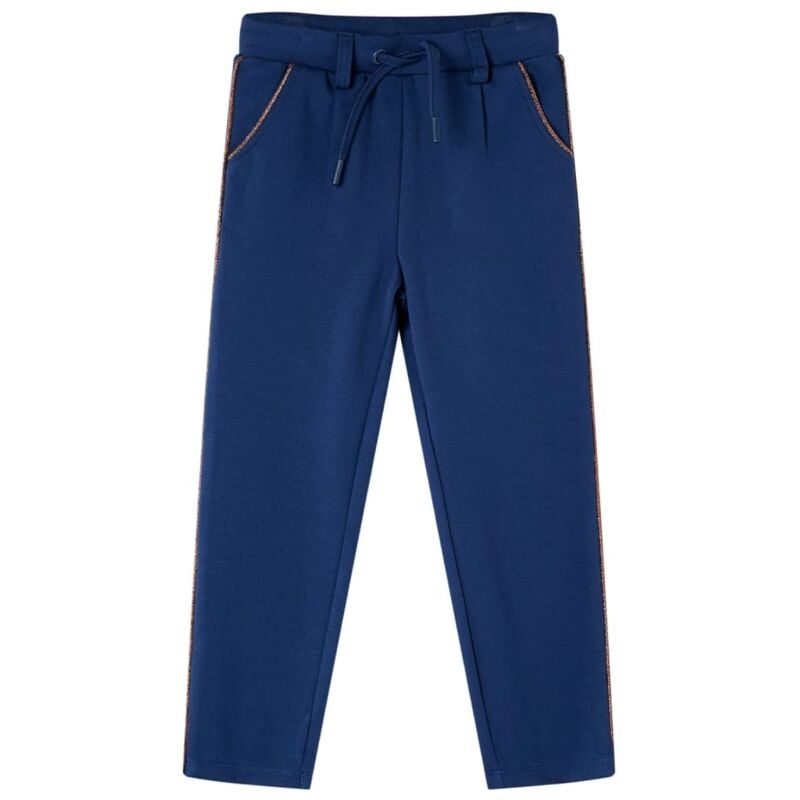 foto del prodotto pantaloni per bambini con coulisse blu marino 92