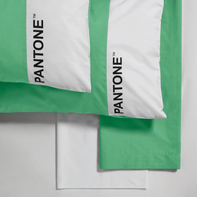 foto del prodotto pantone completo letto singolo 1 piazza, lenzuola letto singolo 150x280 federa cuscino 50x80 lenzuolo con angoli singolo 90x200 cotone, per