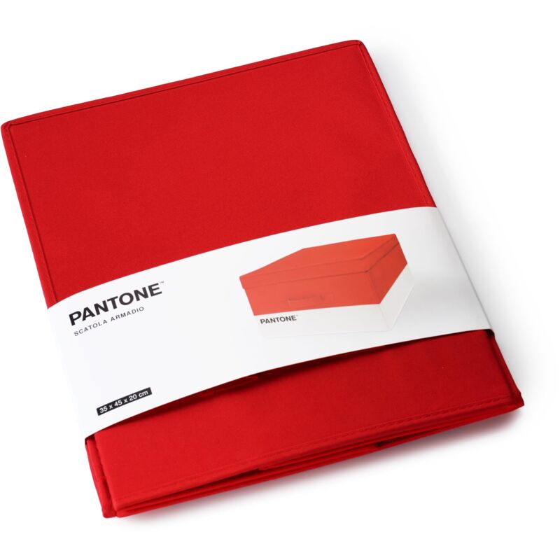 foto del prodotto pantone organizer armadio salvaspazio, scatola porta oggetti e abiti con tasca profumatore armadio, contenitore giochi bambini e vestiti pieghevole,