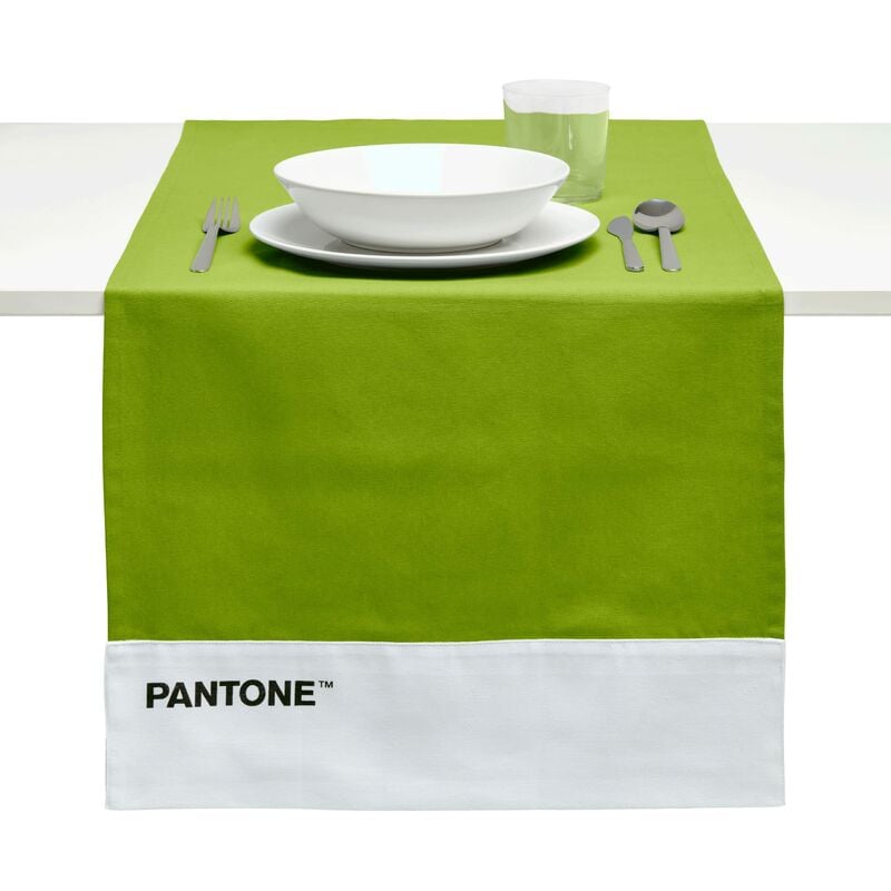 foto del prodotto pantone runner tavola moderno 100 cotone, 220 gr, tovaglia centrotavola morbida e resistente ideale per accessori cucina e tovagliette centro tavola