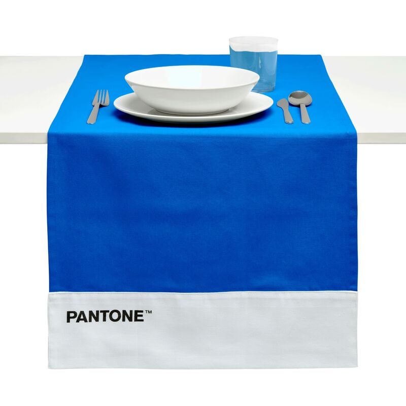foto del prodotto pantone runner tavola moderno in 100 cotone, 220 gr tovaglia centrotavola morbida e resistente, ideale per accessori cucina e tovagliette centro