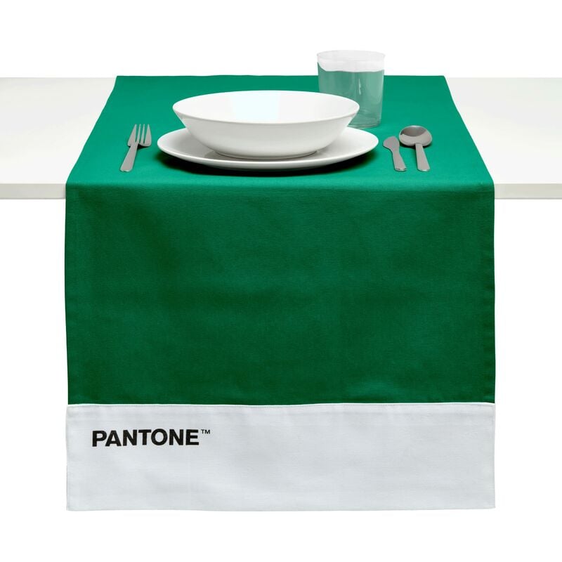 foto del prodotto pantone runner tavola moderno in 100 cotone, 220 gr tovaglia centrotavola morbida e resistente, ideale per accessori cucina e tovagliette centro