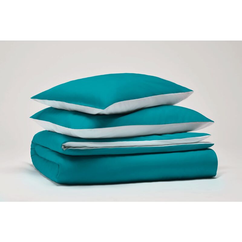 foto del prodotto pantone set copripiumino singolo cotone per piumone letto singolo composto da sacco copri piumino 155x200 patella 40 cm federa cuscini letto