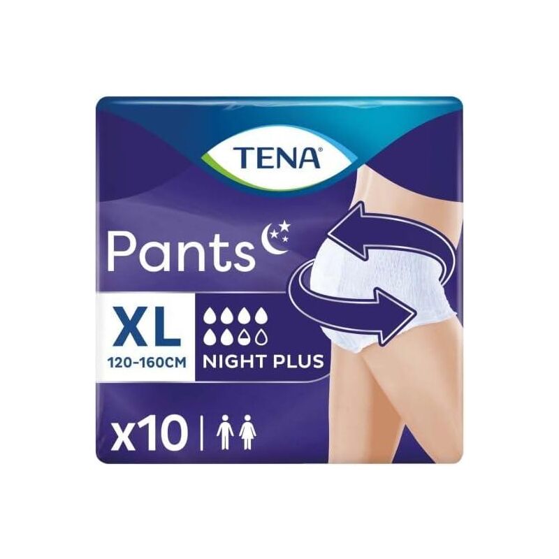 foto del prodotto pants assorbenti 10 pezzi night plus xl tena