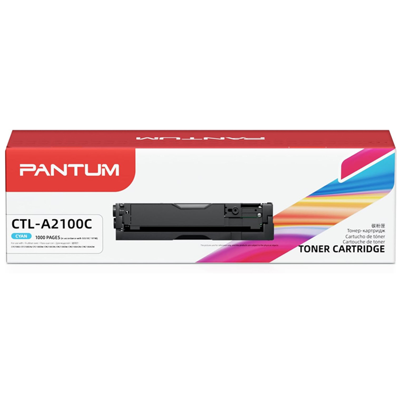 foto del prodotto pantum ctl-a2100c - toner originale - ciano - efficienza 1.000 pag. x cm2100adw include drum