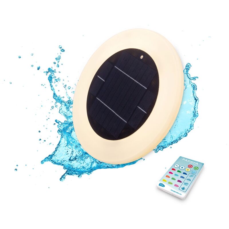 foto del prodotto papaya 30 applique da esterno con carica solare e batteria ricaricabile. luce led rgb. non richiede installazione.
