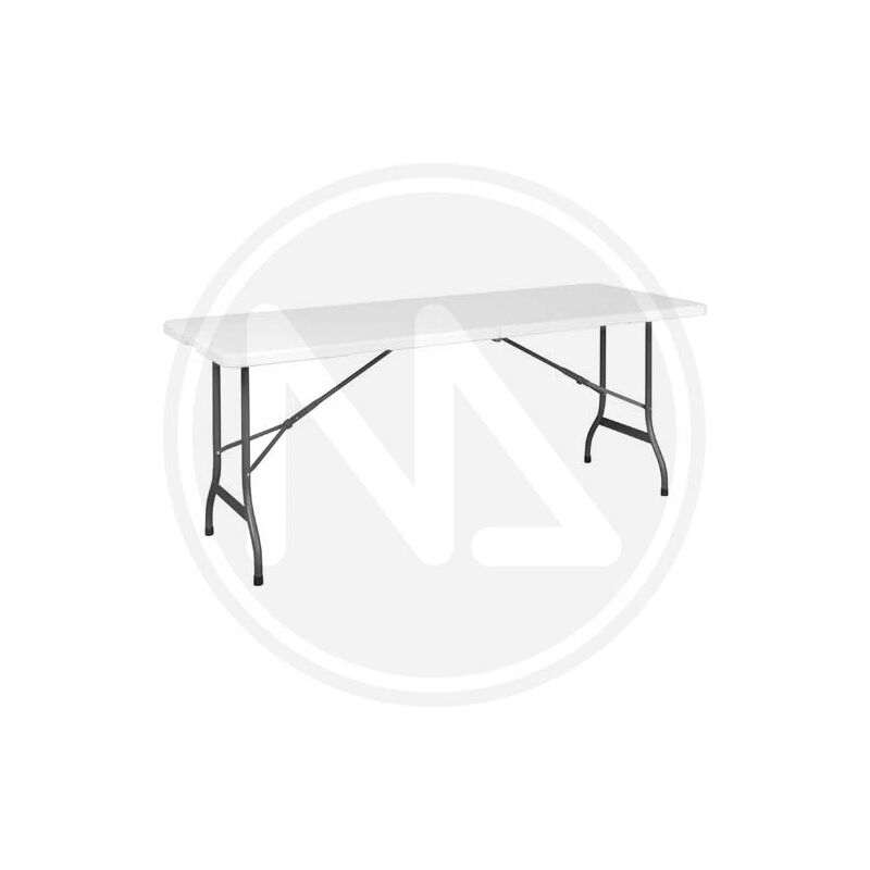foto del prodotto papillon 8044735 tavolo pieghevole rettangolare hdpe multifunzione, portatile, resistente, multiuso, 180 x 74 x 74 cm. colore bianco, 0,