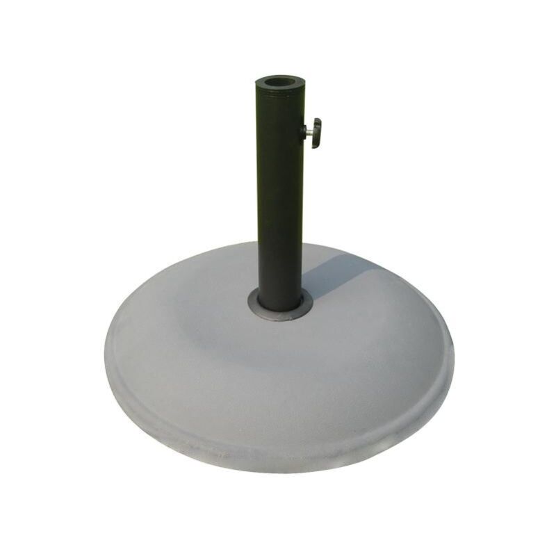 foto del prodotto papillon base per ombrellone tonda in cemento misura 40 cm peso 16 kg tubo 58 mm