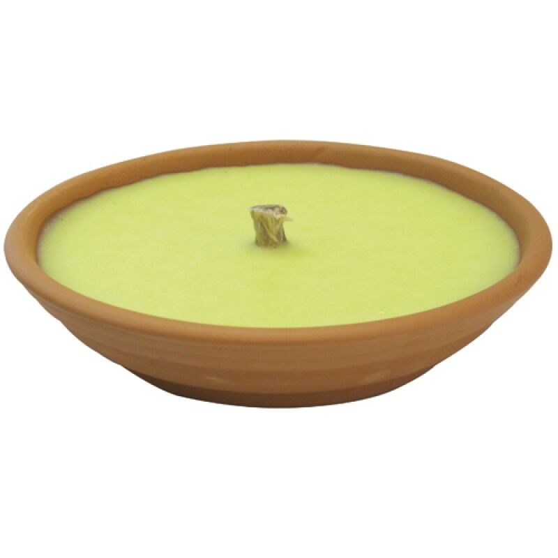 foto del prodotto papillon citronella in coccio terracotta da 175 mm fiaccola profumata