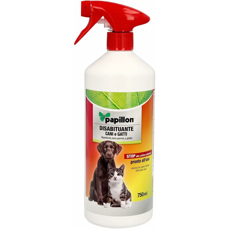 foto del prodotto papillon disabituante repellente spray per cani e gatti 750ml