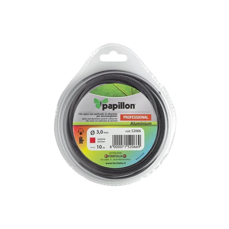 foto del prodotto papillon filo in nylon e alluminio per decespugliatore profilo quadro 3,5 mm 40 mt