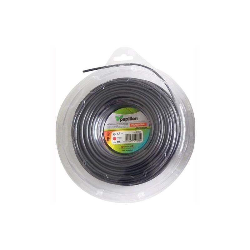 foto del prodotto papillon filo in nylon e alluminio per decespugliatore profilo tondo 3 mm 50 mt