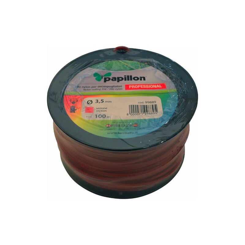 foto del prodotto papillon filo nylon decesp. quadro prof. 5,0mmx100mt cf. rocchetta