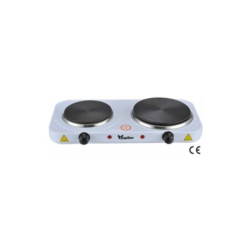foto del prodotto papillon fornello elettrico doppio portatile da campeggio 2 piastre in ghisa 2500w 27674