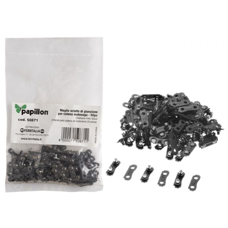 foto del prodotto papillon maglie sciolte di giunzione cf.50pz per catena motosega