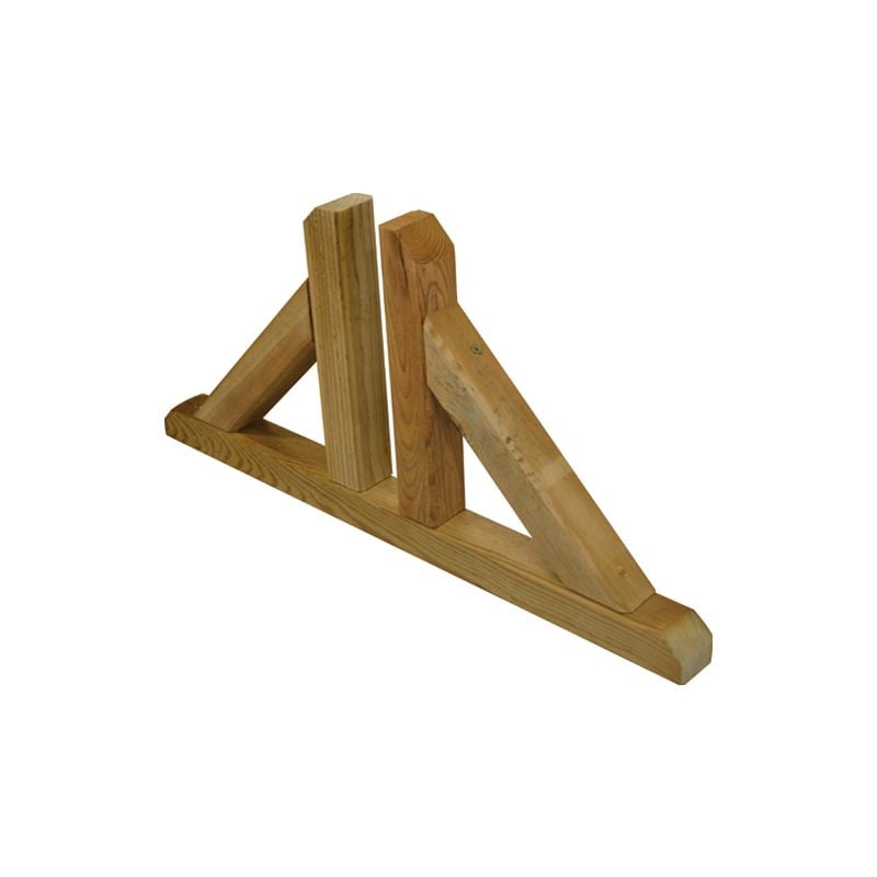 foto del prodotto papillon piedino doppio pannello grigliato legno impregnato autoclave 60x4,5x30h cm sostegno