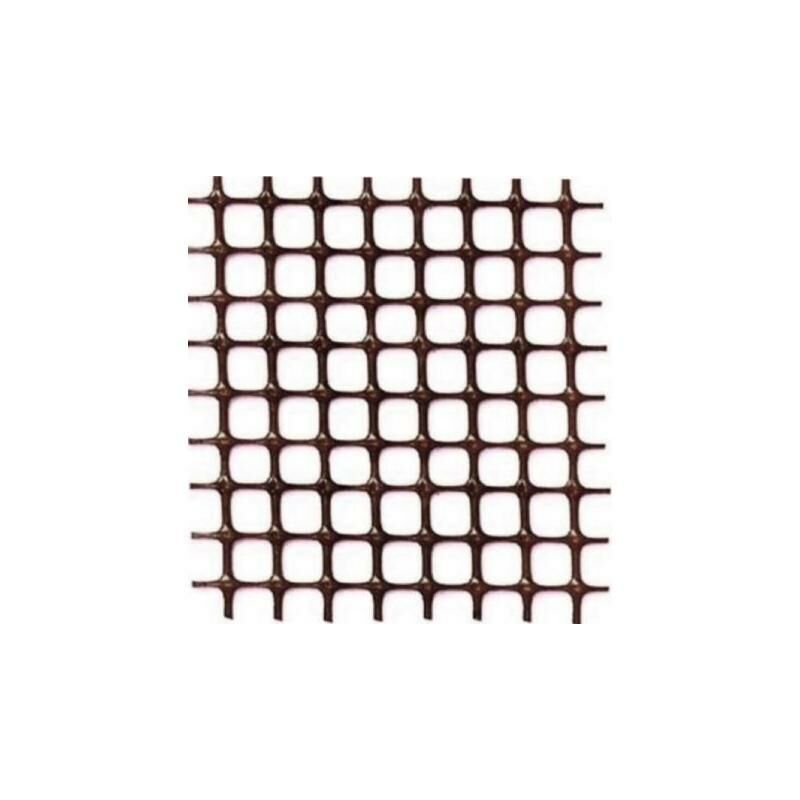 foto del prodotto papillon rete pvc quadra marrone 10x10mm h100cm 50mt