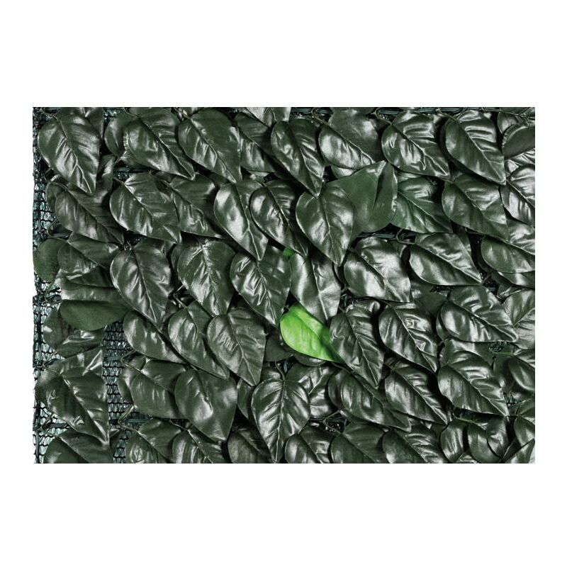 foto del prodotto papillon siepe sintetica per terrazze e giardino a foglie mod.longchamp 3x1mt verde scuro