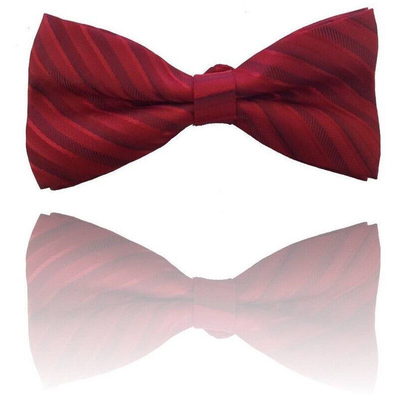 foto del prodotto papillon strisce rosso cravattino farfallino cravatta frack papion trade shop traesio