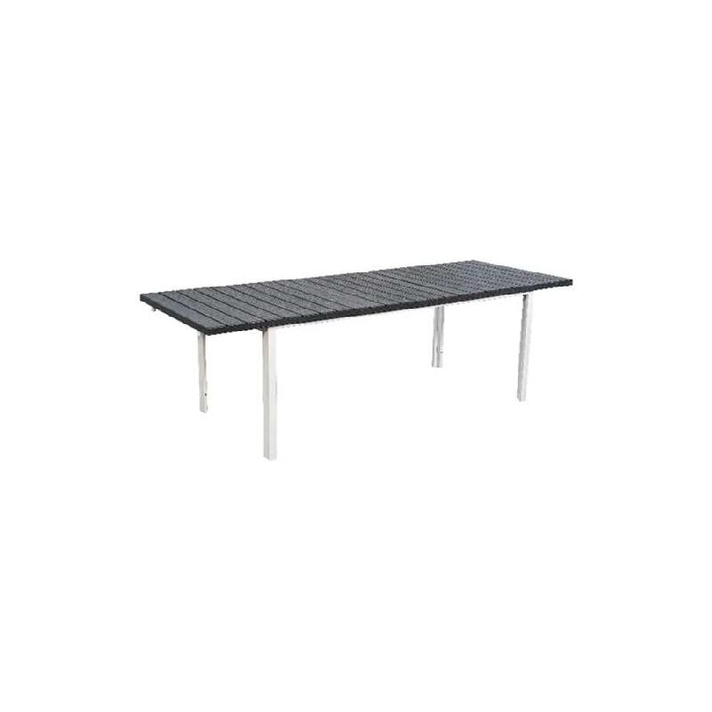 foto del prodotto papillon tavolo stintino all. 180 240x89x76hcm bianco doghe pvc grigio