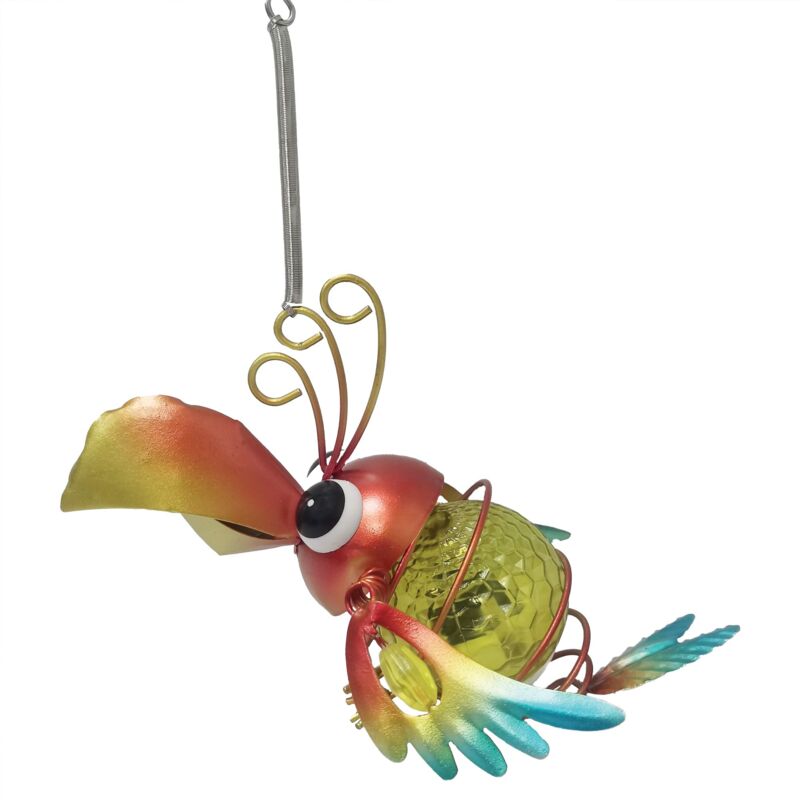 foto del prodotto pappagallo da appendere solare 1 led