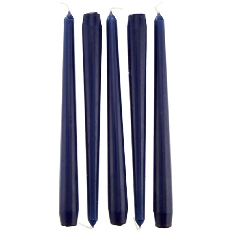 foto del prodotto papstar starpak 50 candele coniche, dimensioni 2,2 cm 25 cm, colore blu scuro, materiale paraffina con stearina, 50 candele x 1 confezione