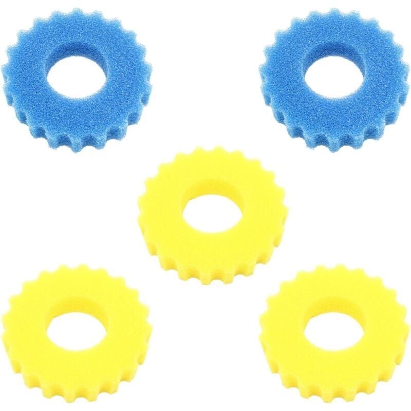 foto del prodotto paquet de 5 cpf/cpa-10000 mousse pour filtre de bassin extérieur compatible avec l'éponge de filtre de bassin sunsun éponge de filtre à haute efficacité mousse de filtre de bassin facilement remplaçab