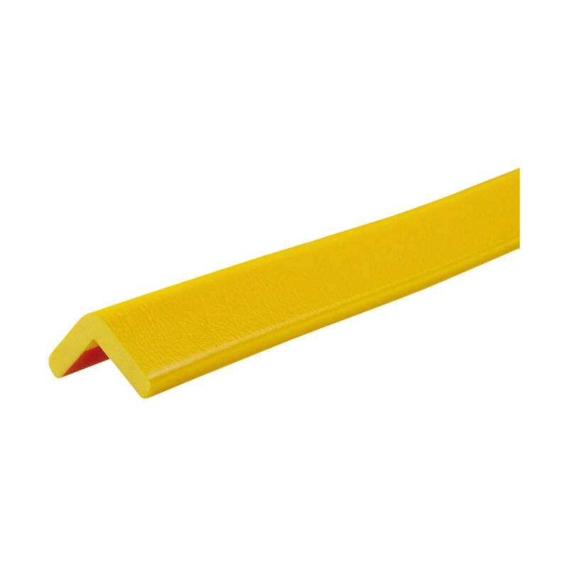 foto del prodotto paracolpi flessibile angolare in eva espansa con biadesivo 760 mm x 50 mm giallo