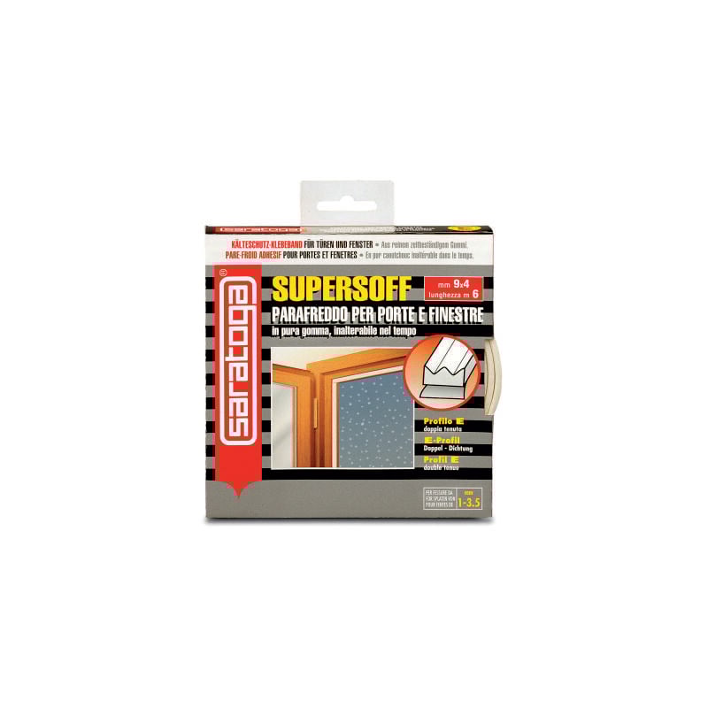 foto del prodotto parafreddo supersoff 9x4mm 6m bianco con profilo a