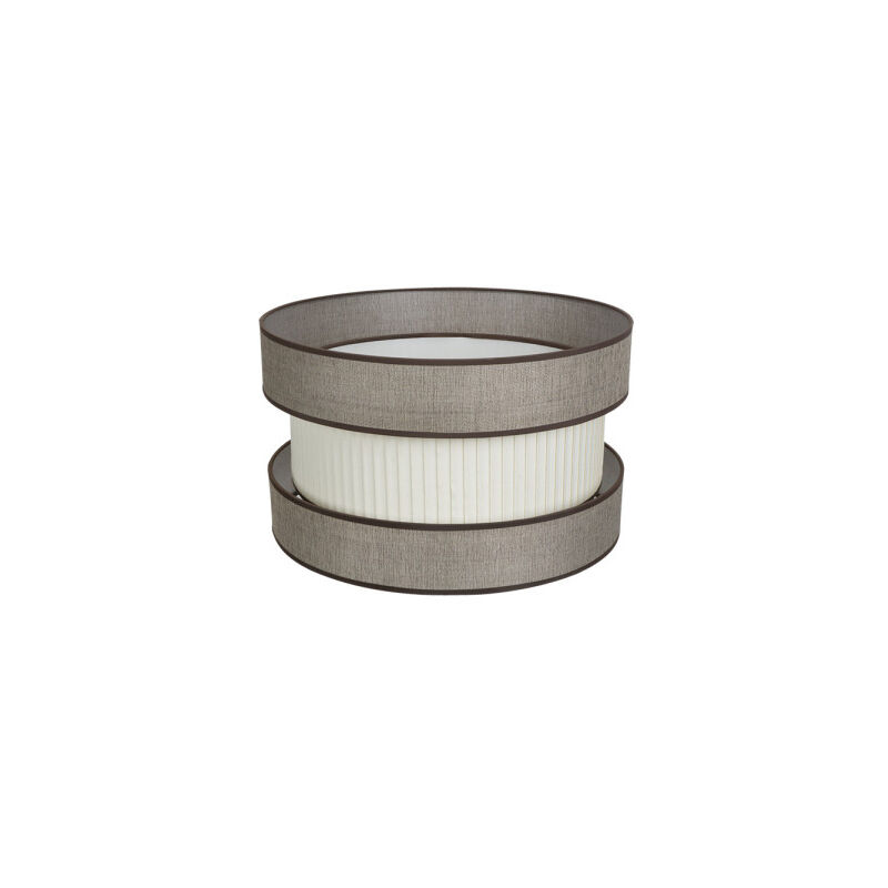 foto del prodotto paralume a sospensione/appoggio soggiorno home e27 marrone-beige 40dx40dx24h