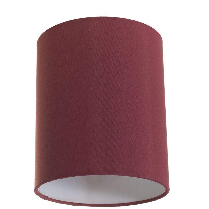 foto del prodotto paralume cilindro in tessuto con attacco e27 100 made in italy teletta bordeaux