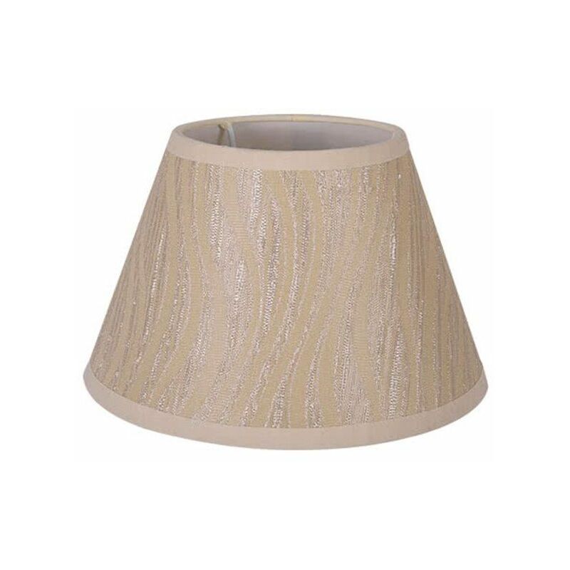 foto del prodotto paralume conico duna helvia con morsetto beige 14x8x9,5cm 