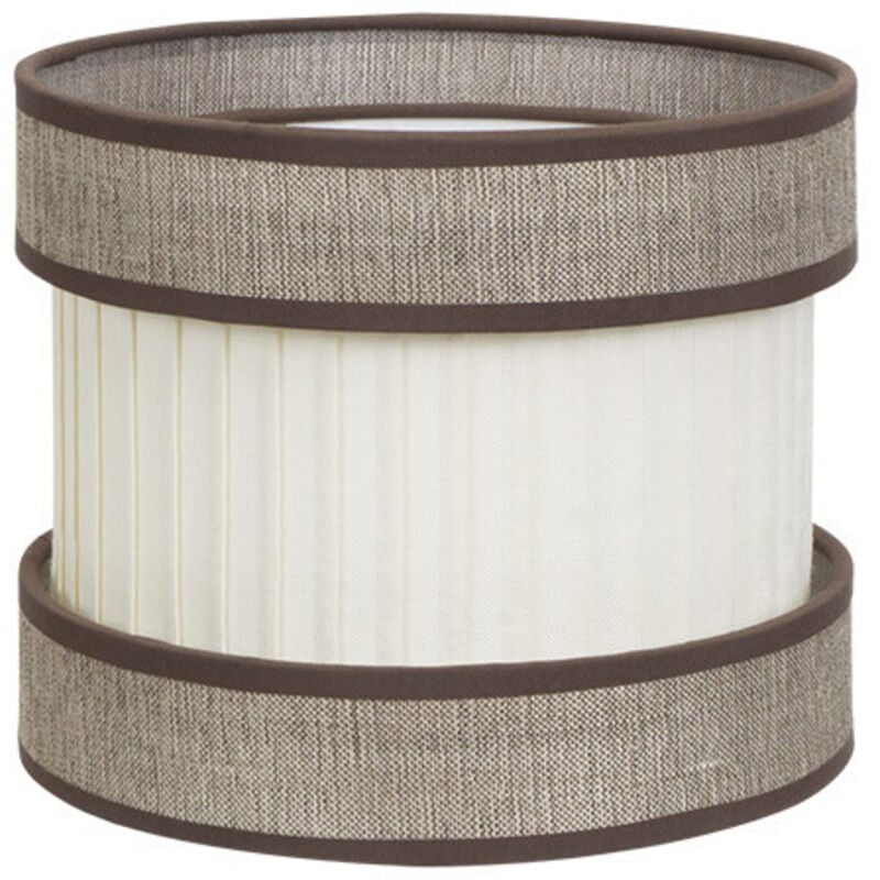 foto del prodotto paralume da tavolo de small home marrone-beige e14 ( 18 x 18 x 18 x 18 cm)