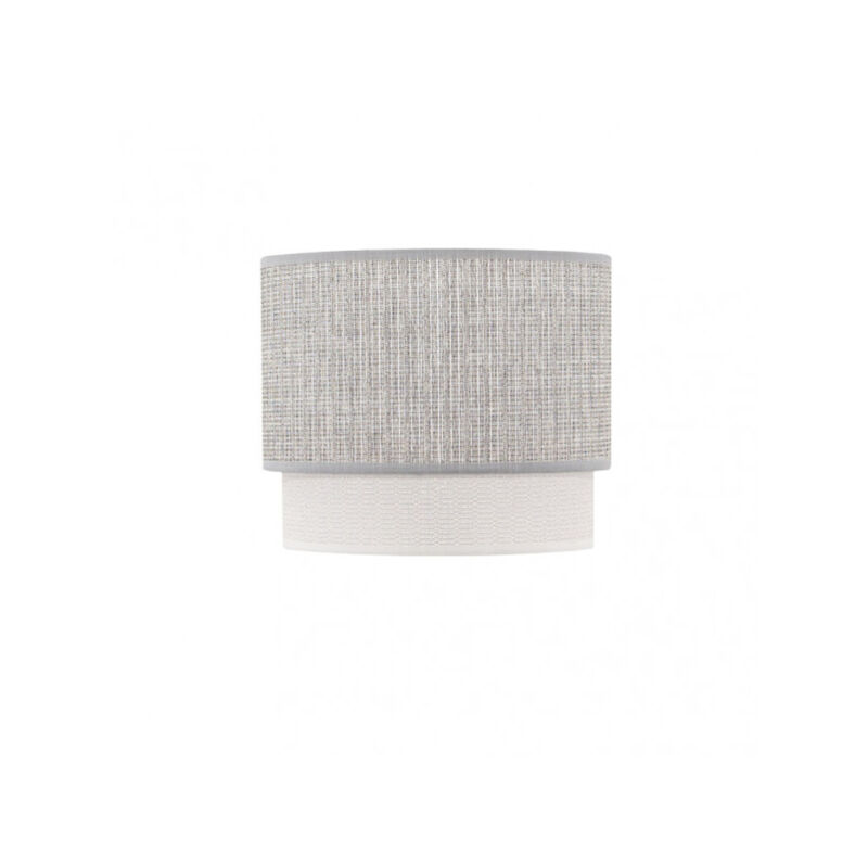 foto del prodotto paralume da tavolo kenya e14 grigio bianco 18dx16dx15h