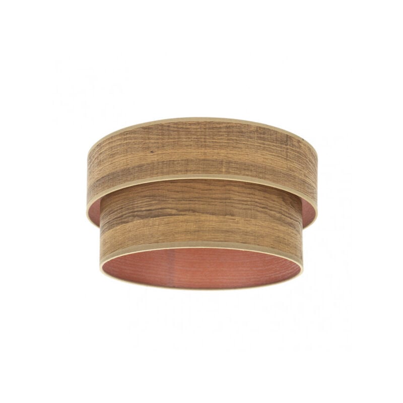 foto del prodotto paralume da terra per soggiorno smile e27 legno scuro 40dx35dx21h