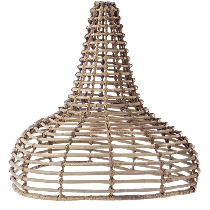 foto del prodotto paralume doson in acciaio e rattan modello 550 43x43x54 