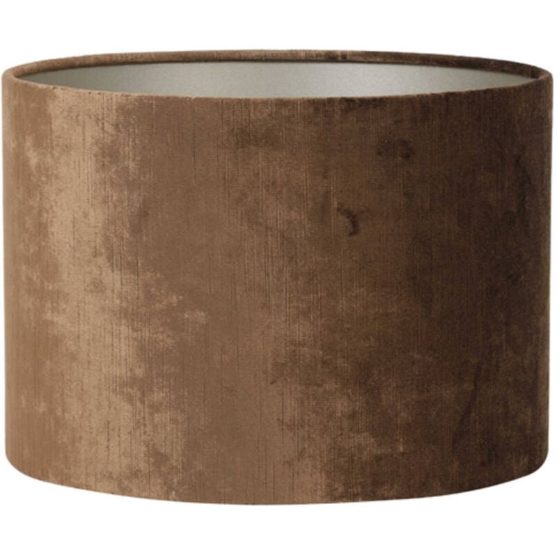 foto del prodotto paralume gemstone marrone tessile 25cm light living