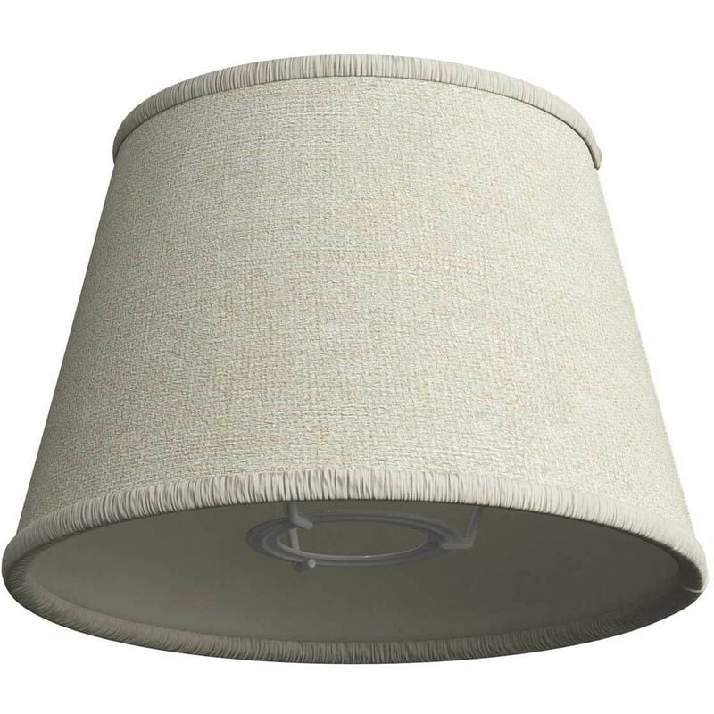 foto del prodotto paralume impero con attacco e27 per lampada da tavolo o applique made in italy juta chiara