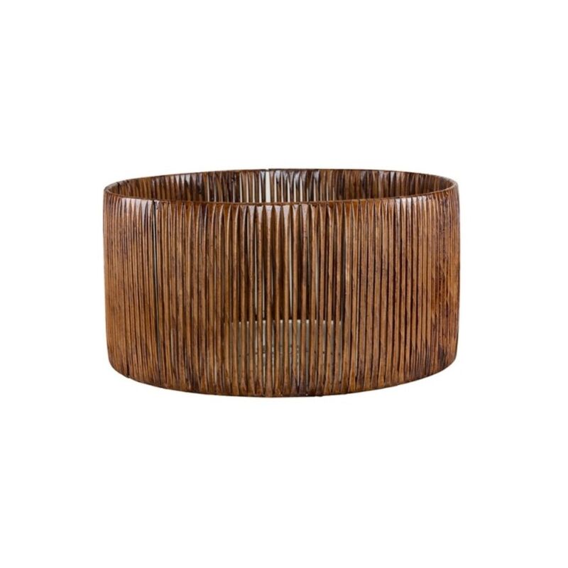foto del prodotto paralume in carta intrecciata effetto bamboo caff roya asz1751