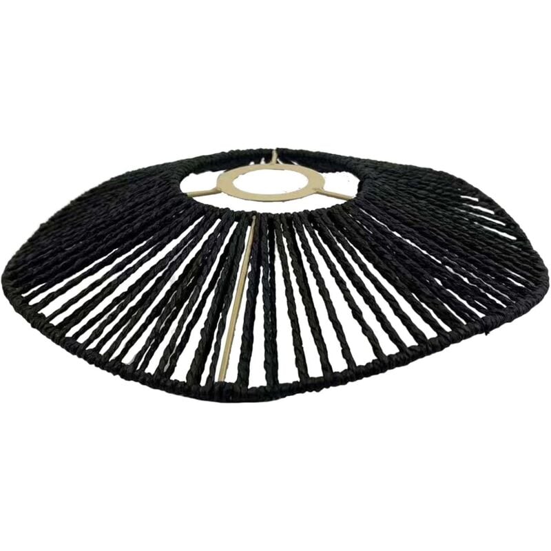 foto del prodotto paralume in corda intrecciata a mano, paralume rustico per lampada da soffitto, decorazione fatta a mano, lampada da tavolo, paralume per lampada a
