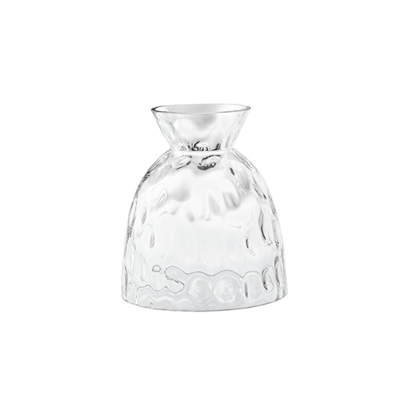 foto del prodotto paralume in vetro martellato trasparente