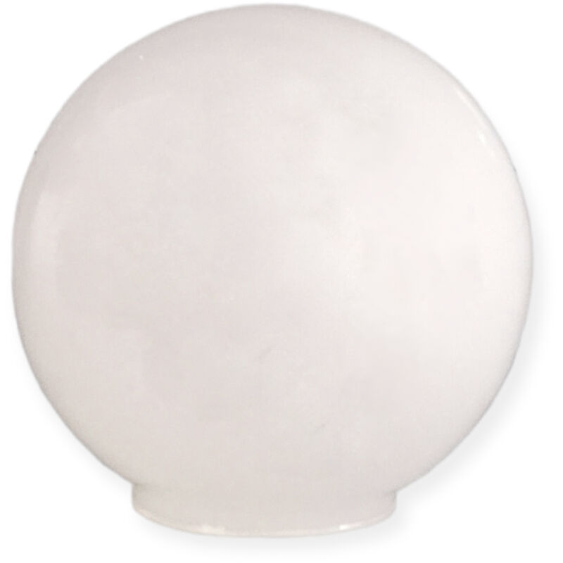 foto del prodotto paralume in vetro opalino a sfera 12cm bocca 5cm