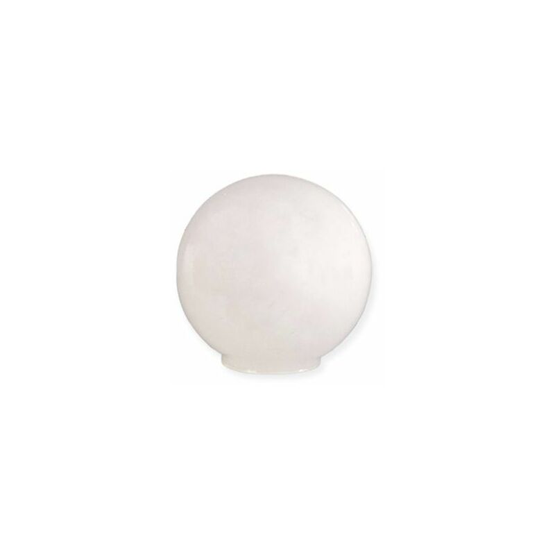 foto del prodotto paralume in vetro opalino a sfera 18cm bocca 6,5cm